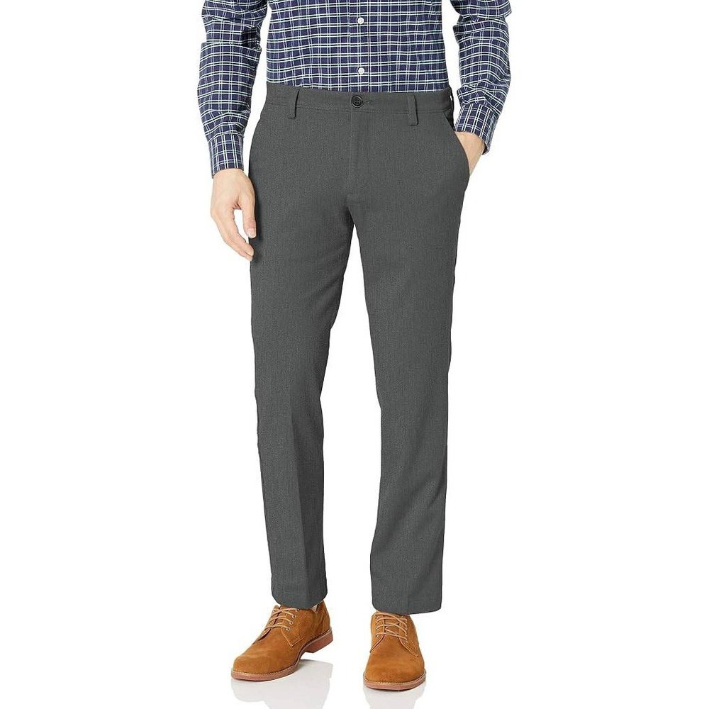 Dockers Easy Khaki 29x30 Men's Straight Fit Stretch Comfort Waistband‎ Grey